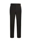 Emporio Armani Wool Blend Tailored Trousers