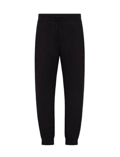 Emporio Armani Trousers In Iconico 0920 Blu Navy Ea