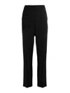 Emporio Armani Tailored Trousers With Sharp Creased Detailing In Black
