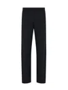Emporio Armani Elastic Waist Sweatpants In Black