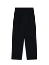 Emporio Armani Shimmery Wide Leg Trousers In Black