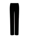 Emporio Armani High-waisted Wide Leg Trousers In Black