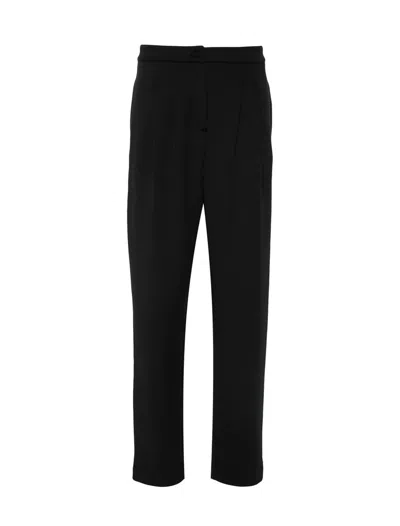 Emporio Armani Slim-legged Tailored Trousers In Black