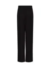 Emporio Armani Sablé Stretch Fabric Trousers With Pleats
