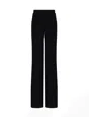 Emporio Armani High-waisted Wide Leg Trousers In Black