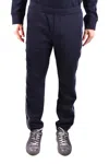 Emporio Armani Logo-tape Track Pants In Blue