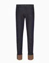 Emporio Armani Blue Denim Cotton Jeans In Blue