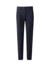 Emporio Armani Pleated Straight Casual Pants In Black