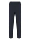 Emporio Armani Navy Blue Tailored Trousers In Blue
