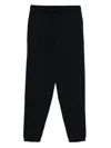 Emporio Armani Drawstring Straight-leg Trousers In Blue