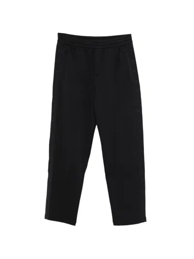 Emporio Armani Trousers Blue In Black