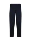 Emporio Armani Navy Blue Tailored Trousers In Blue