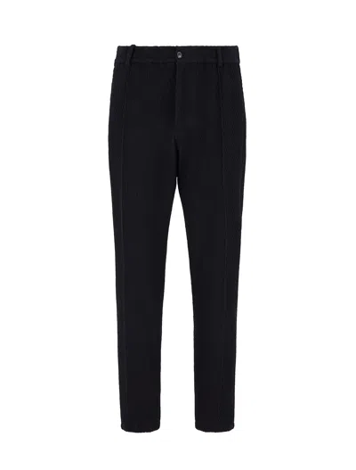 EMPORIO ARMANI EMPORIO ARMANI TROUSERS BLUE