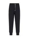 Emporio Armani Elasticated Waist Drawstring Track Pants In Blue