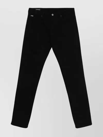 EMPORIO ARMANI TROUSERS COTTON DENIM BELT LOOPS