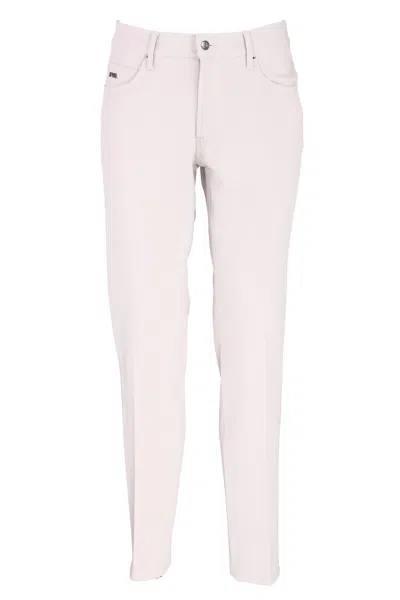 Emporio Armani Trousers Cream In Dove Grey