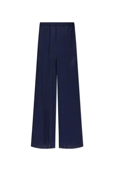 Emporio Armani Trousers From The Sustainability Collection In Blue