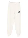 Emporio Armani Logo-embroidered Track Pants In White