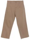 Emporio Armani Straight Trousers In Brown