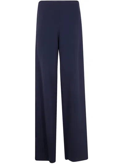 Emporio Armani Trousers In Navy Blue