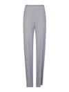 Emporio Armani Cady Trousers In Nude & Neutrals
