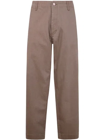 Emporio Armani Trousers In Shitake