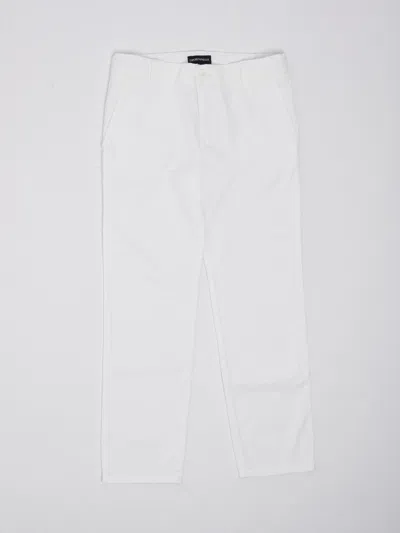 Emporio Armani Kids' Trousers Trousers In Bianco