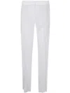 Emporio Armani Darted High-waist Trousers In Warm White