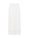 Emporio Armani Logo-band Trousers In White