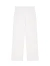 Emporio Armani Icon Trousers In Fluid Armure Fabric In Animal Print