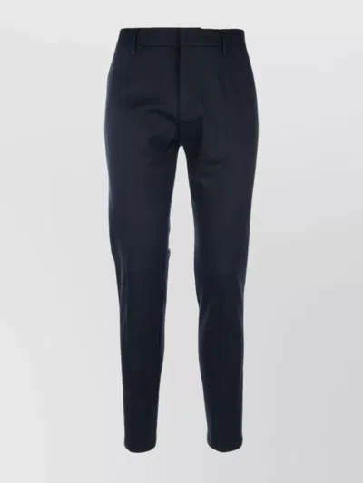 Emporio Armani Trousers With Back Pockets And Belt Loops In Blue