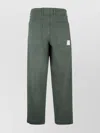 Emporio Armani Trousers With Back Pockets And Belt Loops In Green