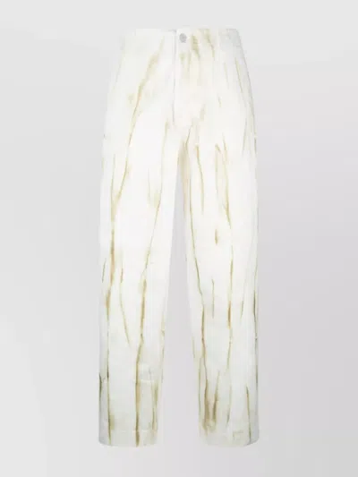 Emporio Armani Trousers With Back Pockets And Belt Loops In White