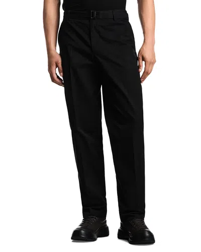 Emporio Armani Trousers With Removable Belt In Black