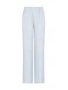 Emporio Armani Trousers In Zen Blue