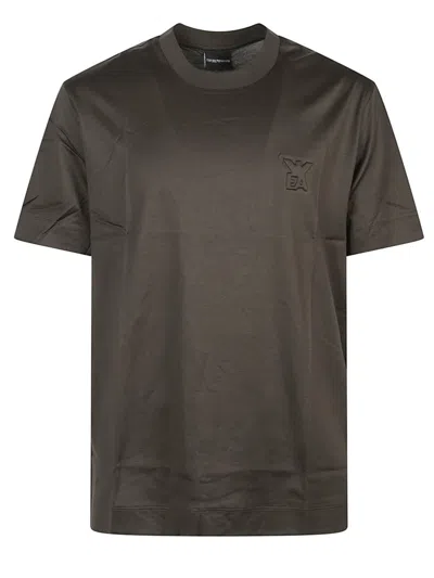 Emporio Armani Tshirt In Brown