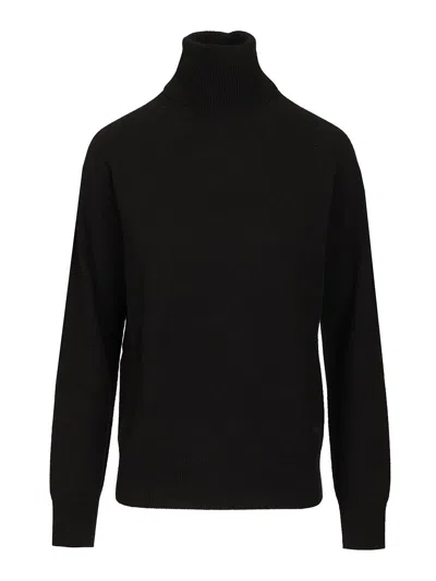 Emporio Armani Turtleneck Sweater In Black