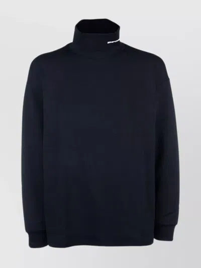 Emporio Armani Turtleneck Sweater Long Sleeves In Blue
