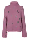Emporio Armani Long-sleeved Sweater In Pink