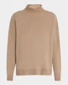 Emporio Armani Turtleneck Wool-cashmere Sweater In Butterscotch