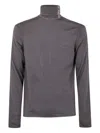 Emporio Armani Turtleneck Wool Sweater In Black