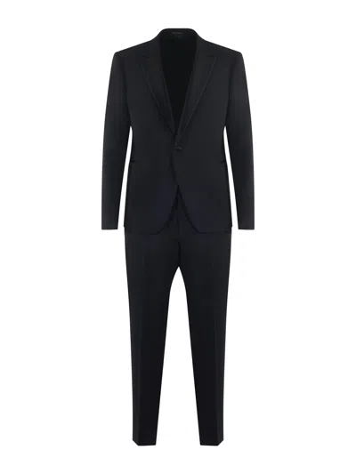 Emporio Armani Tuxedo Suit In Blu