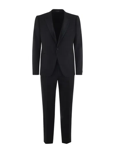 Emporio Armani Tuxedo Suit In Nero
