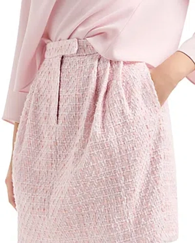 Emporio Armani Tweed Mini Skirt In Orchid