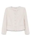 Emporio Armani Tweed Short Blazer Jacket