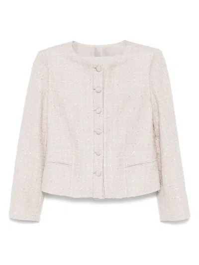 Emporio Armani Tweed Short Blazer Jacket
