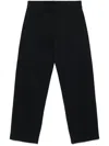 Emporio Armani Twill Trousers In Blue