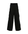 Emporio Armani Twill-weave Cargo Pants In Black