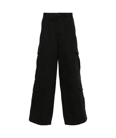 EMPORIO ARMANI TWILL-WEAVE CARGO PANTS