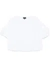 Shop Emporio Armani Twist-detailed Blouse In Weiss